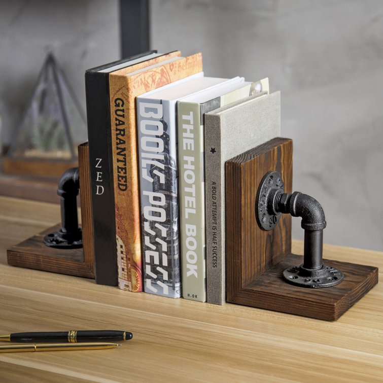 Williston Solid Wood NonSkid Bookends & Reviews Wayfair